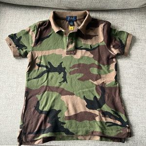 Boys Polo Ralph Lauren Camo Polo Shirt Size 5